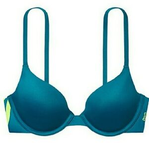 🇺🇦 PINK Campus demi bra 32B Y2K 90s Collegiate Festival CoachellaNew With Tags